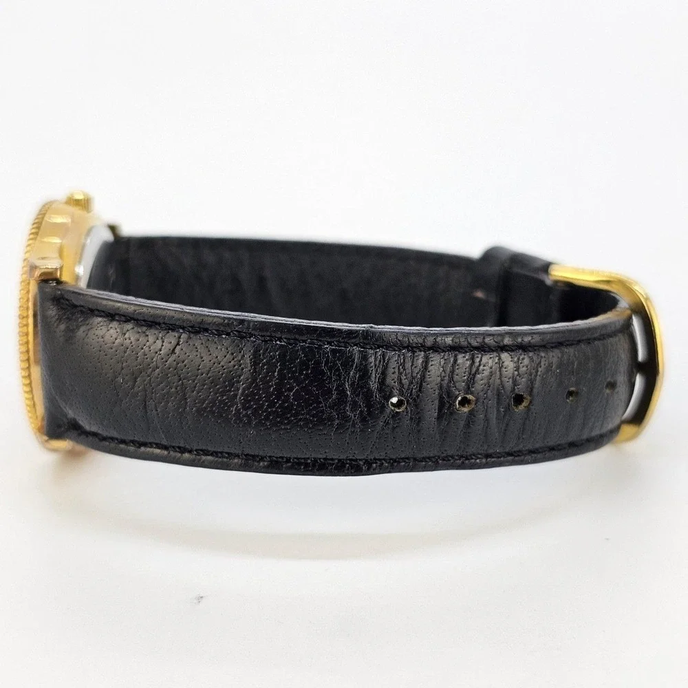 Relic Women Watch 32MM White Black Dial Black Leather Bands Up to 7
